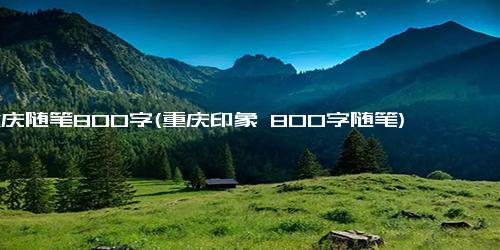 重庆随笔800字(重庆印象 800字随笔)